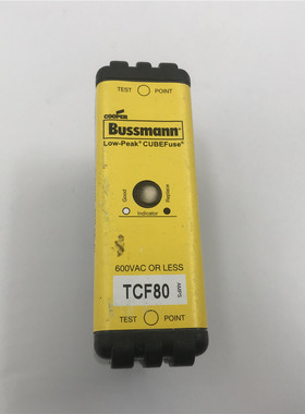 Bussmann熔断器TCF80 80A 600VAC 300VDC 实拍