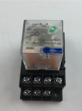 魏德米勒继电器DRM570110LT 110V+底座FS 4CO ECO 7760056127包好