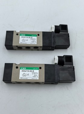 CKD电磁阀4KA219-06-B，压力范围0.15-0.7MPa，AC100V/110V 60Hz