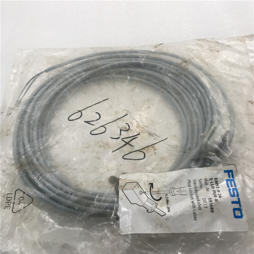 FESTO/费斯托连接电缆插头KMYZ-9-24-5-LED-PUR-B 193689现货
