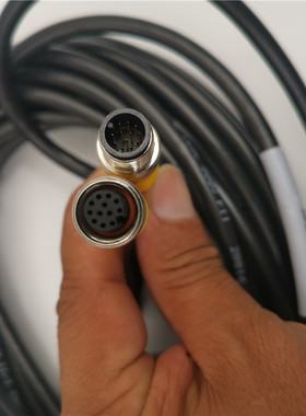 TURCK传感器M12连接线12孔转12针可对插RKC12T-10/45-RSC12T/S653