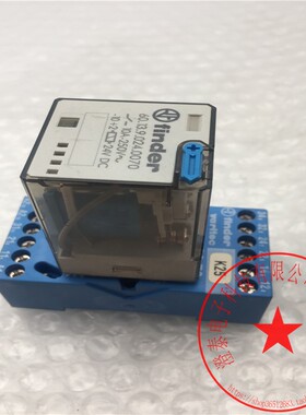 finder大功率继电器60.13.9.024.0070 DC24V 10A+底座90.73 包好