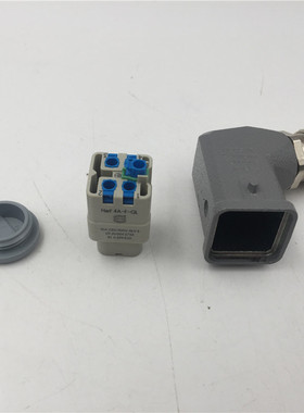 HARTING5芯航空插头母连接器09200042733 HAN 4A-F-QL机器人插头