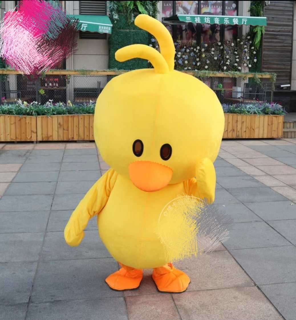 小黄鸭大头娃娃卡通人偶抖音同款