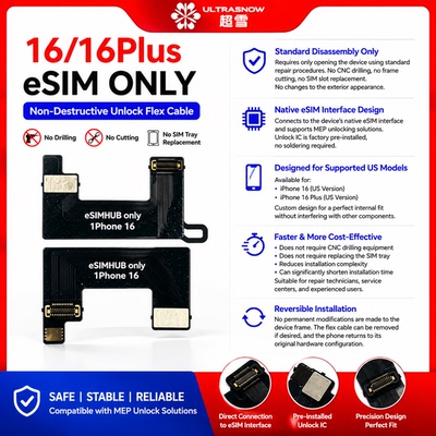 eSIMOnly免打孔解锁排线 eSIM-Only Non-Destructive Unlock Flex