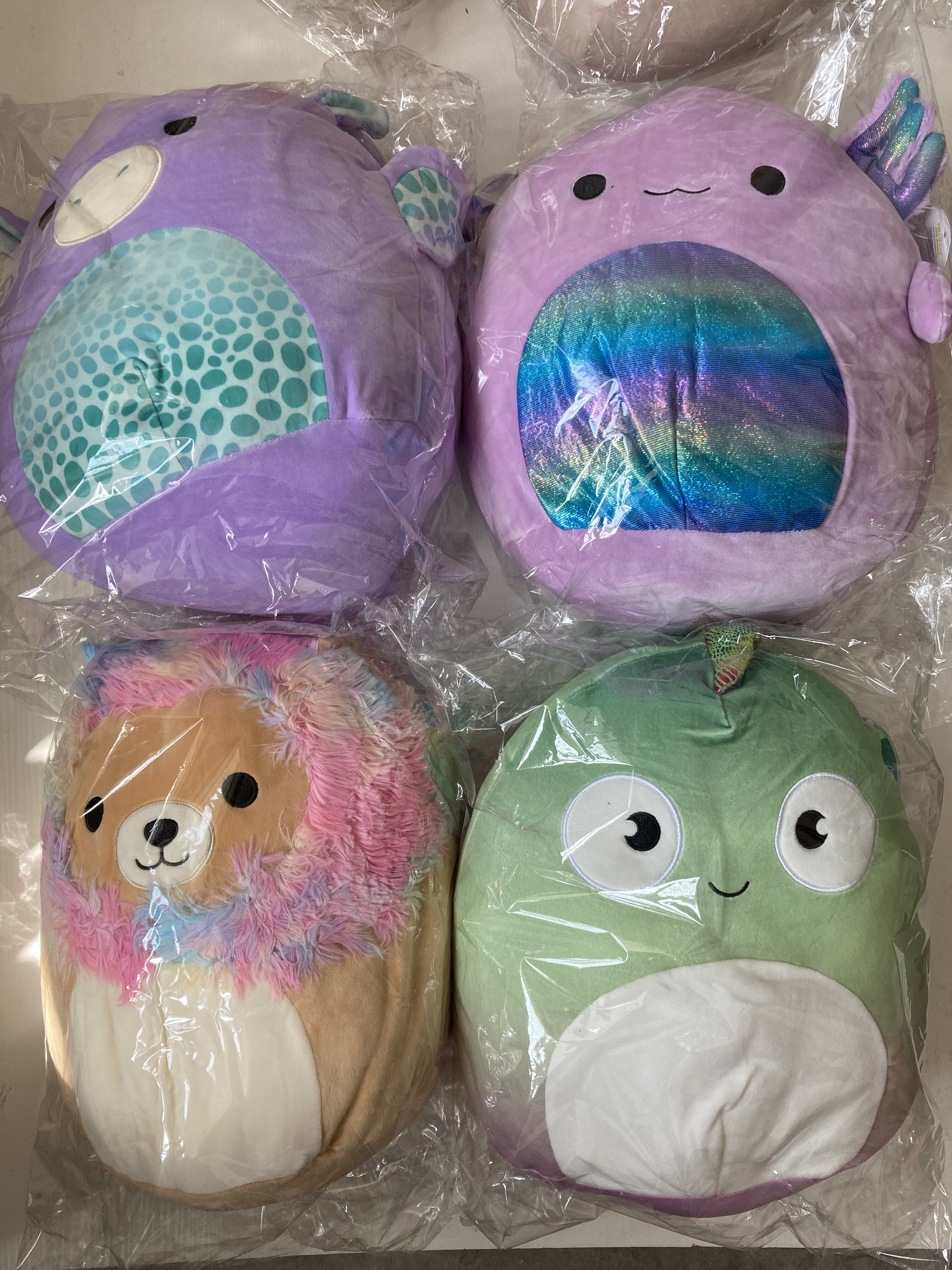 squishmallows毛绒软糖kellytoy蝾螈 大脚怪 12寸 双标齐全 大号