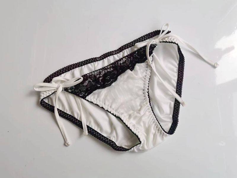 满5条包邮外贸女高开叉系带白色牛奶丝性感速干蕾丝内裤底裆全棉,女士内衣/男士内衣/家居服,女三角裤,淘宝优惠券,粉丝福利购,淘宝优惠卷