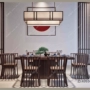 Mới phong cách Trung Quốc bàn ăn gỗ rắn ghế kết hợp hiện đại cổ điển Zen bàn hình chữ nhật nhà hàng nội thất biệt thự tùy chỉnh 499342 - FnB Furniture bộ bàn ghế tiếp khách văn phòng