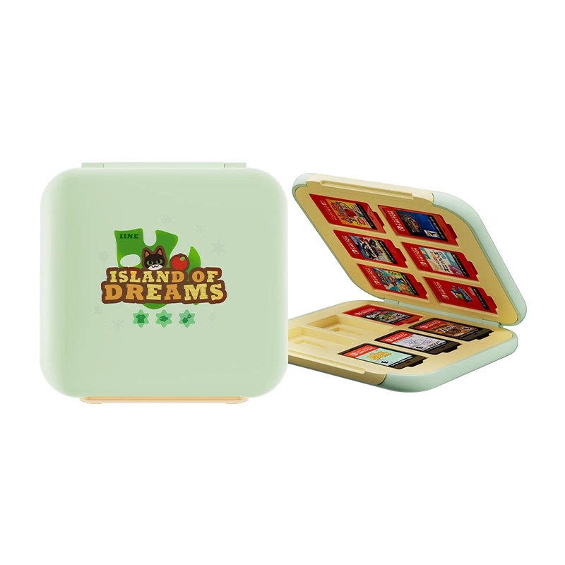 良值正品 Switch1&2梦境岛12位磁吸游戏卡盒卡带保护盒硬壳收纳盒