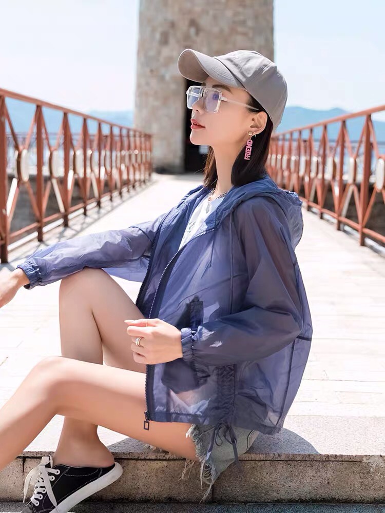 女新款长袖短款外套百搭潮防晒衣