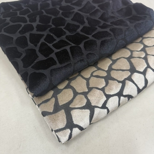 石头花镂空高弹力烂花金丝绒布料打底衫连衣裙旗袍舞蹈裙服装面料