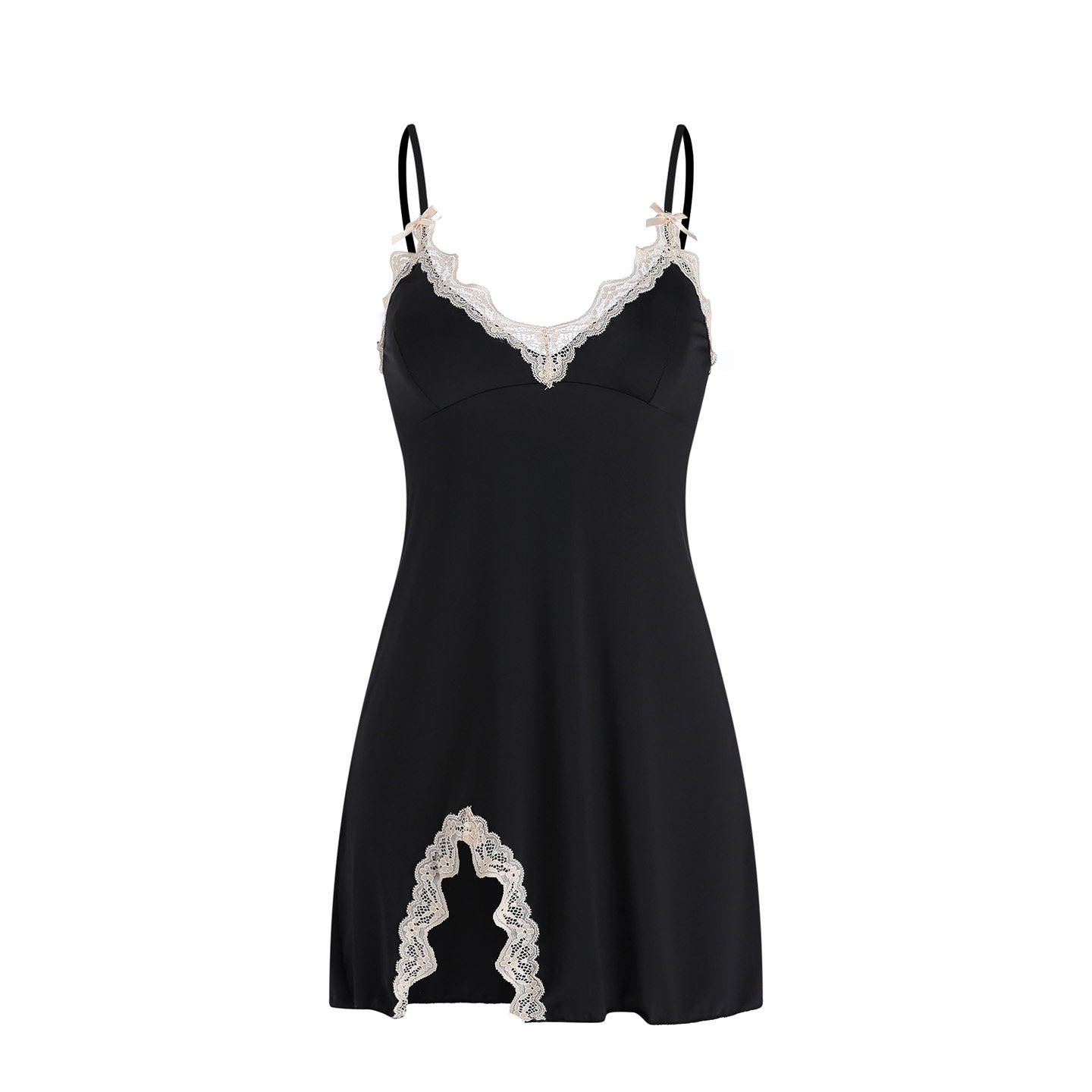 性感睡衣女款春秋2026新款牛奶丝带胸垫纯欲冰丝吊带睡裙夏季凉感