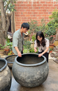 包邮老北京土陶鱼缸泥瓦盆养金鱼荷花睡莲老盆大水缸无釉客厅陶瓷