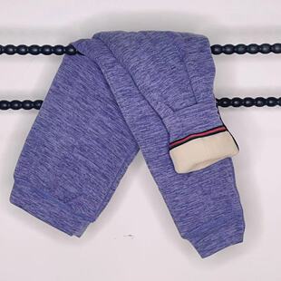 校服神裤儿童秋冬三层夹棉云朵蚕丝羊毛暧绒纯色内穿打底保暖裤