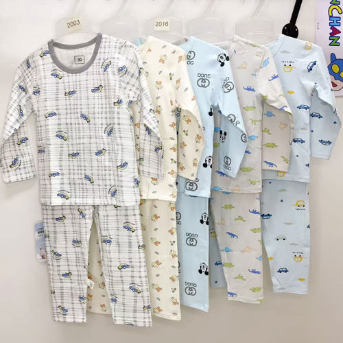 男童莱卡棉初秋衣秋裤家居服