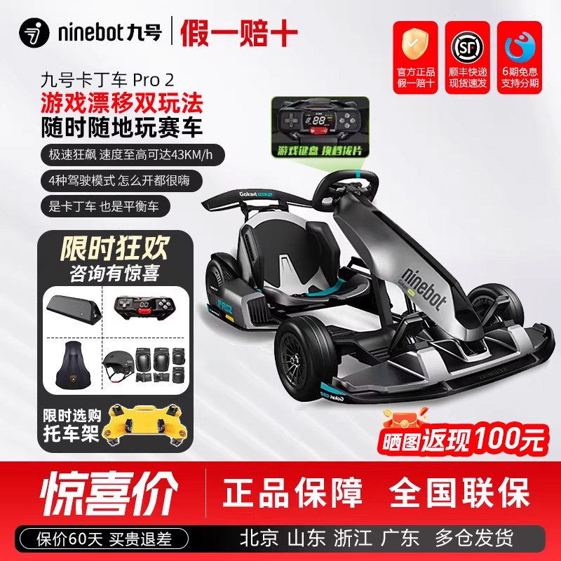 Ninebot九号卡丁车PRO2小米平衡车改装儿童成年飘移电动智能赛车