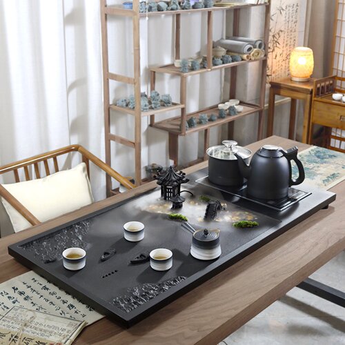 神仙颜值雾化景观煮水一体茶盘