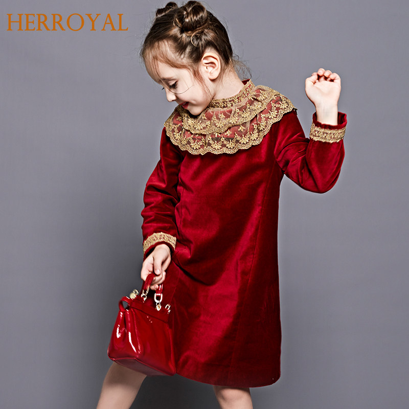 herroyal富贵蕾丝礼服奢华连衣裙图片