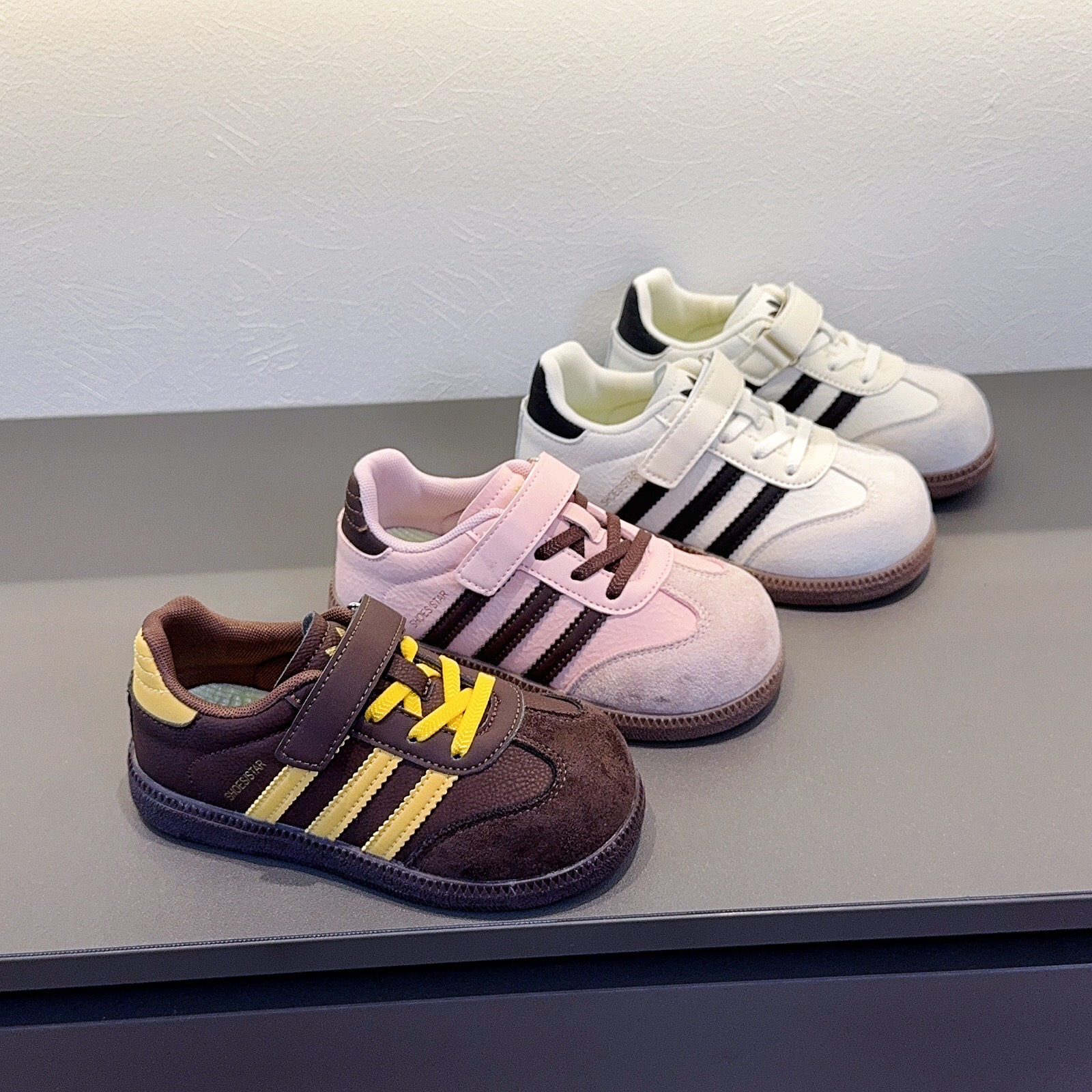 豆妞IAMDOU 26-37码春秋男女童德训鞋板鞋校园运动鞋幼儿园休闲鞋