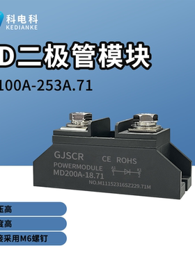 110A 200A 253A防反充二极管模块MD253A-18.71 135A 100A 1000V