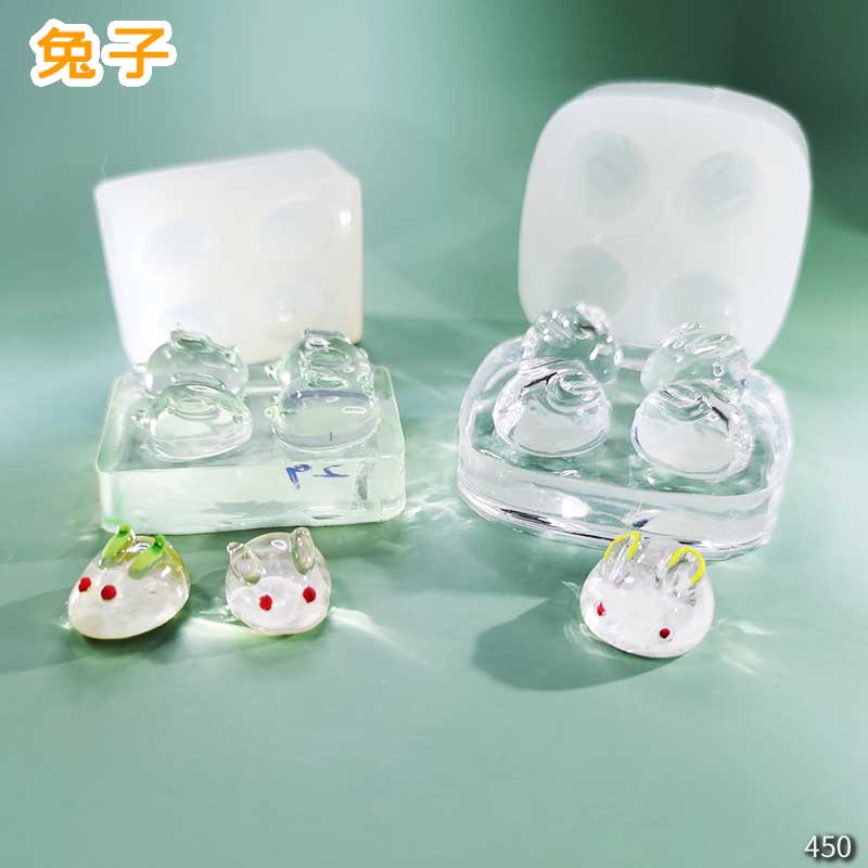 御守高透胶uv胶耳钉耳环吊坠模具