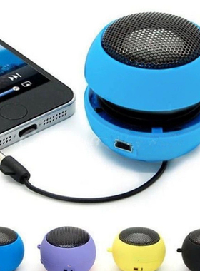 小汉堡迷你版35MM圆孔插线手机笔记本电脑小音响充电款外放音箱