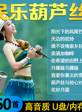 音乐U盘葫芦丝流行歌曲轻音乐美景图像高清视频MV优盘TF内存卡16G