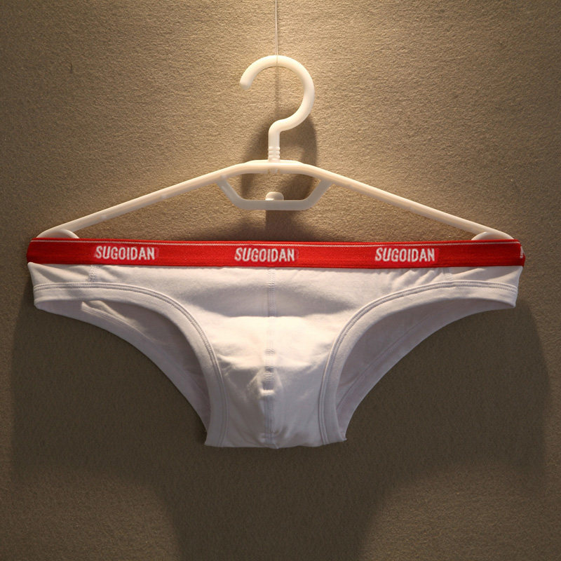男士三角内裤纯棉个性潮流青年纯白色窄边U凸囊袋透气三角短裤头,女士内衣/男士内衣/家居服,男三角内裤,淘宝优惠券,粉丝福利购,淘宝优惠卷