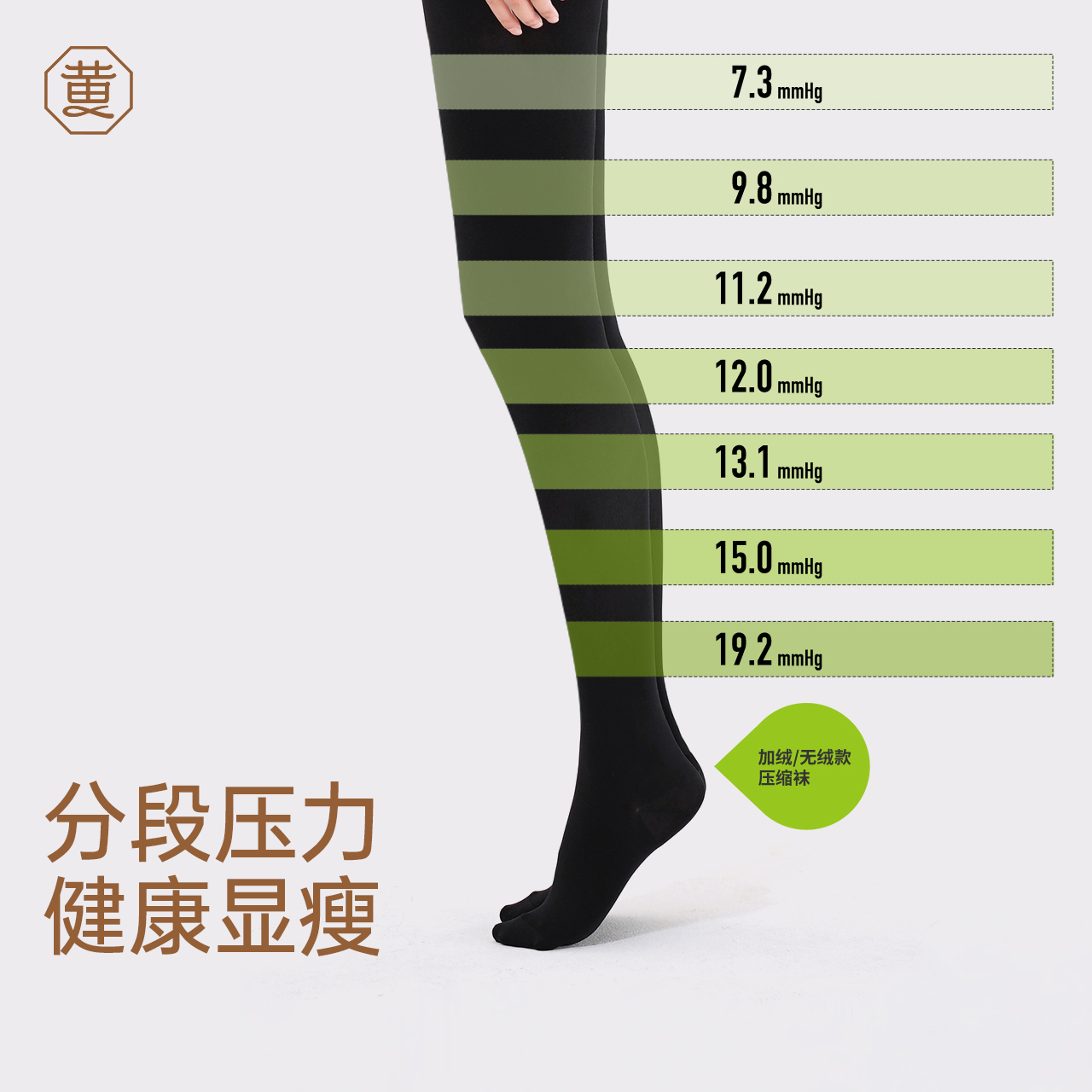 黄小姐2.0压力连裤袜显瘦袜女春夏收腹提臀分压显瘦塑形打底袜