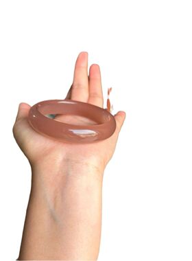 热销款外蒙料葡萄紫色扁条手镯帝王紫玉髓色镯子展会促销款