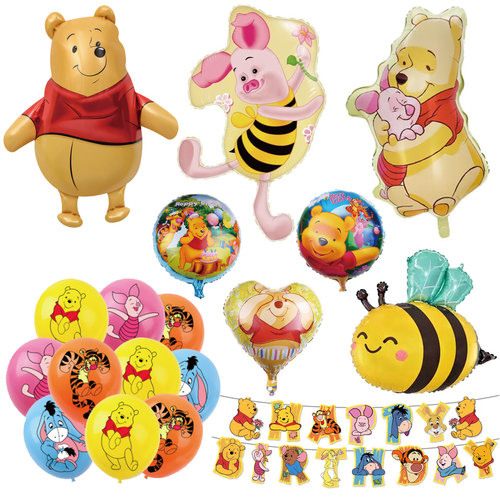小熊维尼主题生日布置Winnie气球