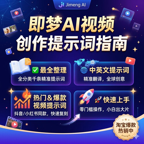 即梦AI提示词抖音涨人必备