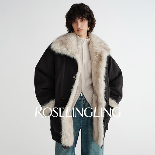 巴恩风双面穿毛领派克服