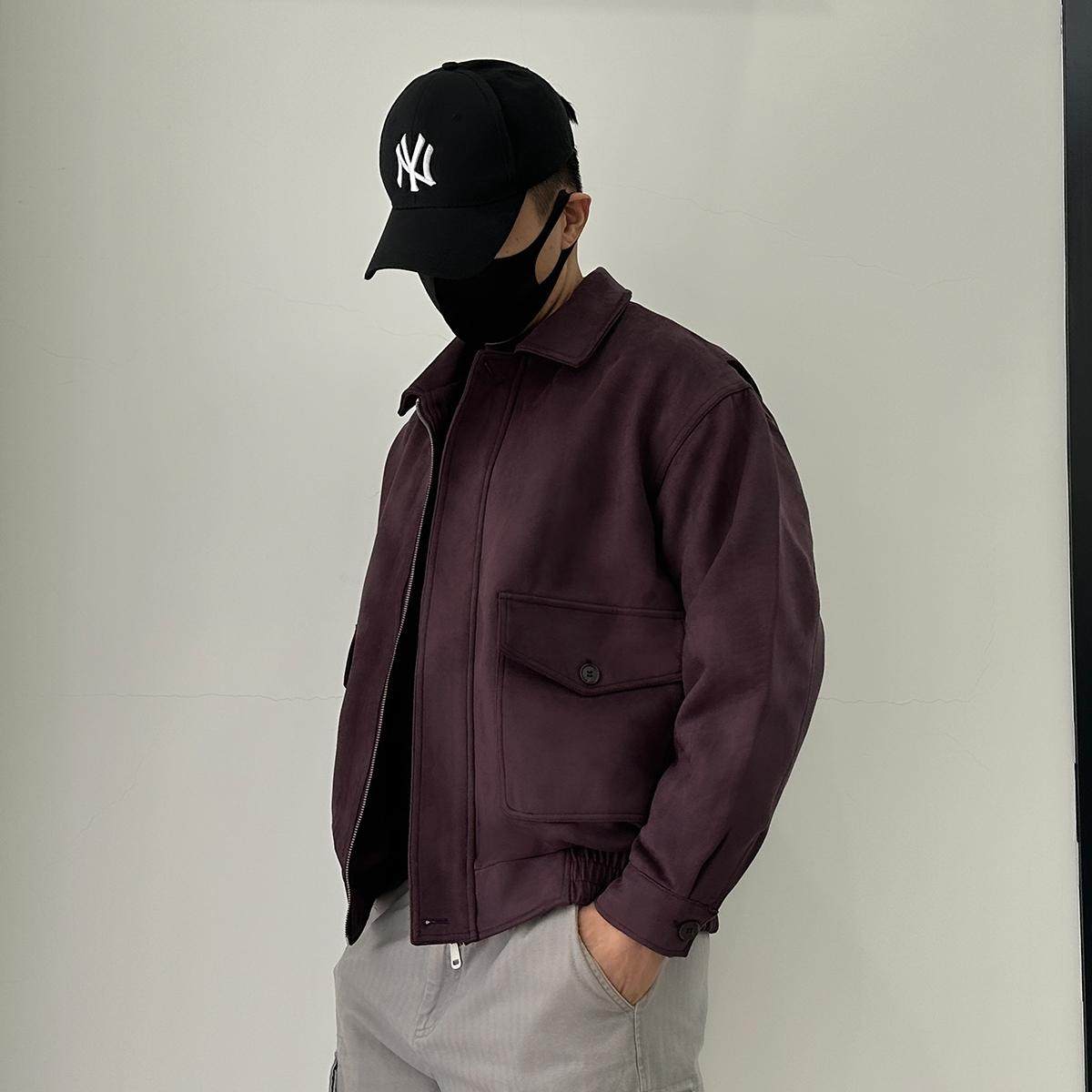 8815-P170冬季翻领棉衣男士宽松加绒加厚大码工装夹克-XZ1305,男装夹克,星座1305