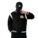 8366-P175新款休闲棉衣夹克宽松情侣棒球服撞色飞行立领外套潮，男装夹克，星座1305