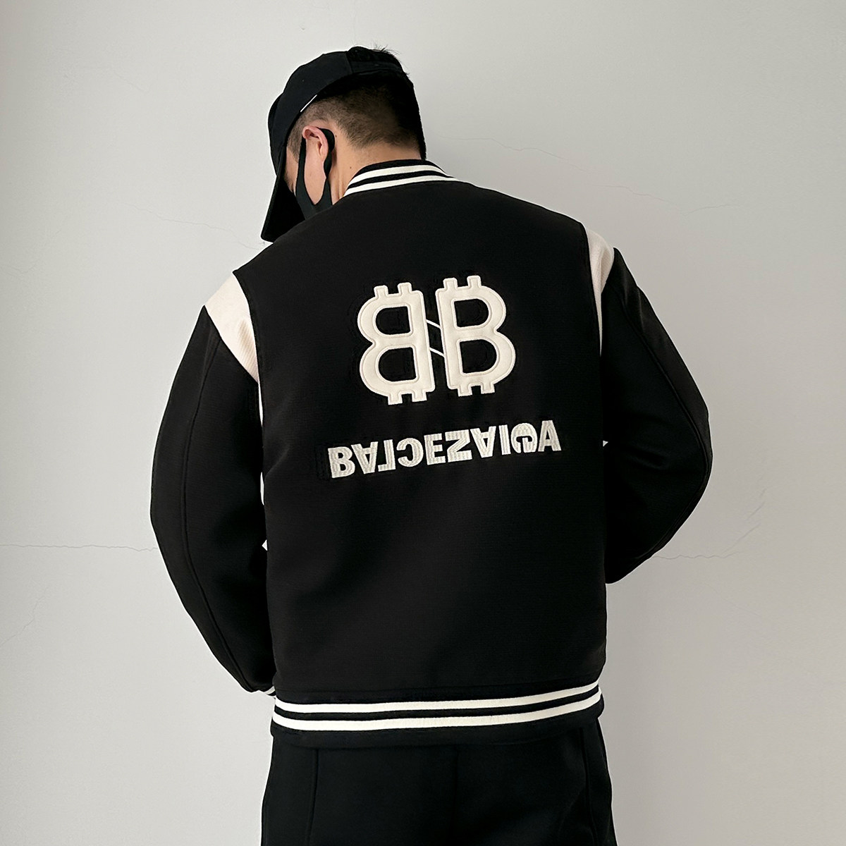 8366-P175新款休闲棉衣夹克宽松情侣棒球服撞色飞行立领外套潮,男装夹克,星座1305