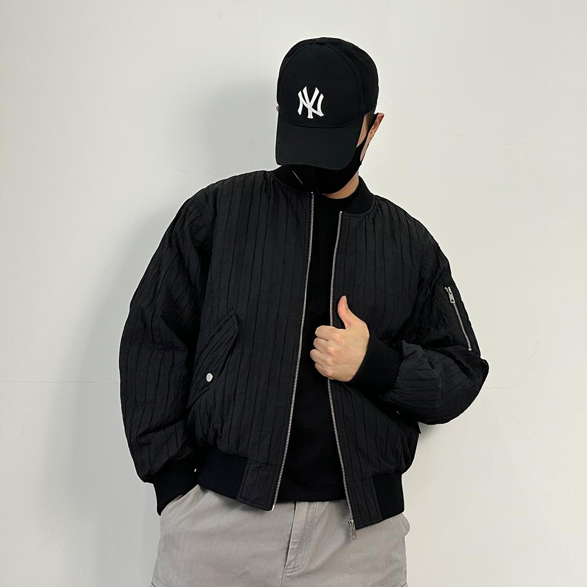 8807-P168新款加厚棉衣男士宽松纯色棒球领保暖棉服夹克-ZX1305,男装夹克,星座1305