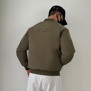 9667-p215精品新款棒球轻薄领羽绒服男士合身加绒加厚工装外套图片