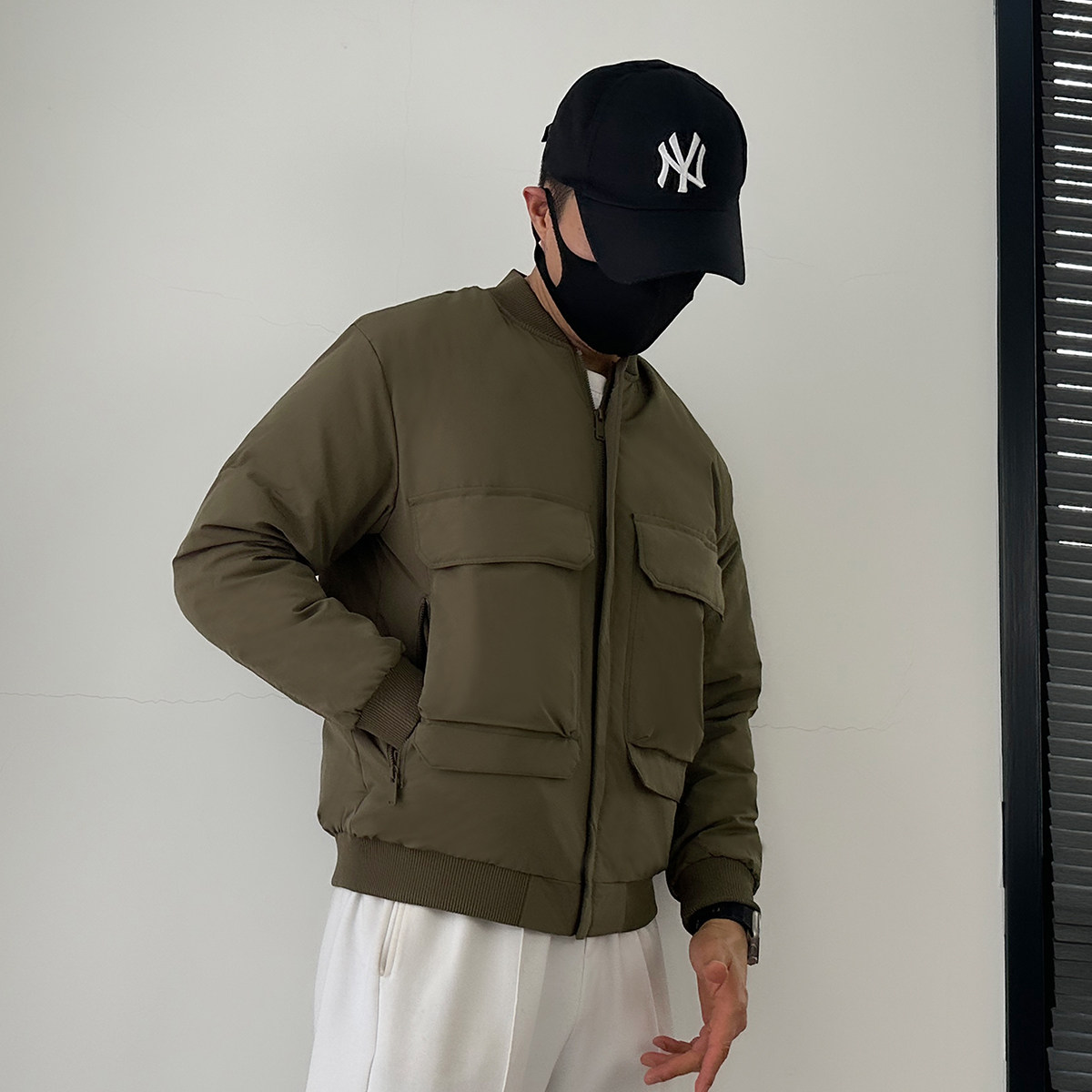 A9667-p215精品新款棒球轻薄领羽绒服男士合身加绒加厚工装外套,男装羽绒服,星座1305