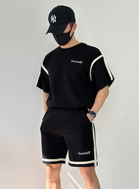 夏季新款运动套装男宽松