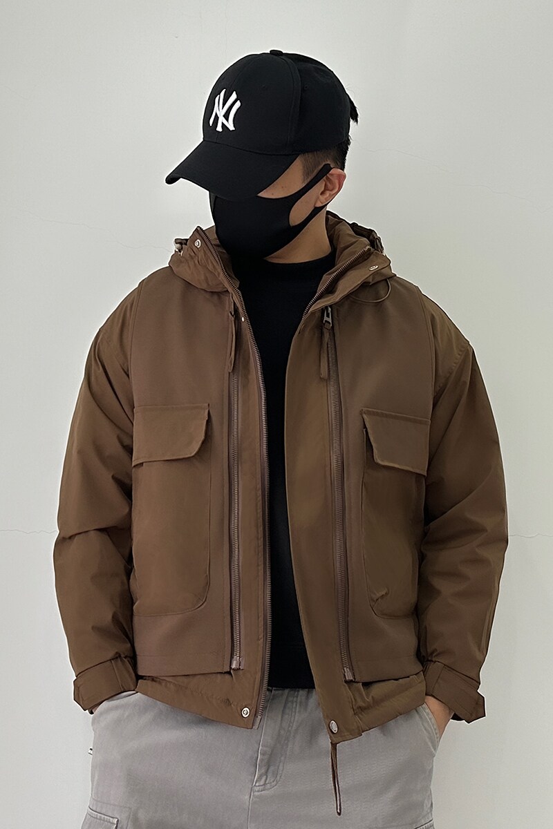 619-p188美式工装棉衣男冬季加厚保暖连帽外套宽松面包服-xz1305,男装棉衣,星座1305