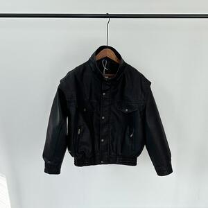 C05-新款日系美式立领男皮衣加绒加厚宽松大码夹克机车服XZ1305图片