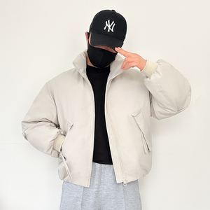 H52-P155冬季新款50绒羽绒服男士宽松加绒夹克大码面包服休闲外套