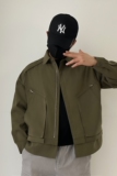 28446-P180新款翻领夹克男士宽松工装外套常规休闲上衣XZ1305，男装夹克，星座1305