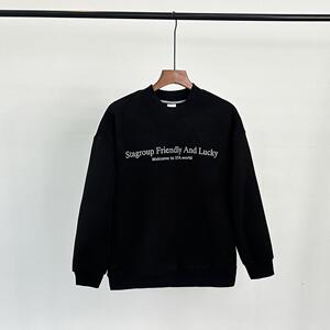 8601-P85新款精品圆领卫衣男士加绒加厚情侣宽松大码上衣图片