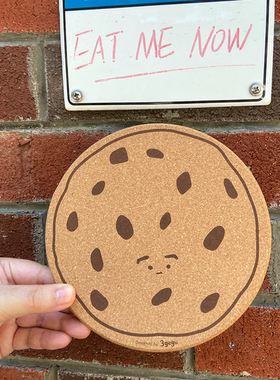 3gegu 曲奇饼干软木锅垫 原创设计可爱杯垫 防滑锅垫 隔热垫 静音