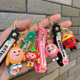 蛋仔派对钥匙扣失心熊钥匙链仔仔熊挂件可爱汽车包包装饰挂饰礼品