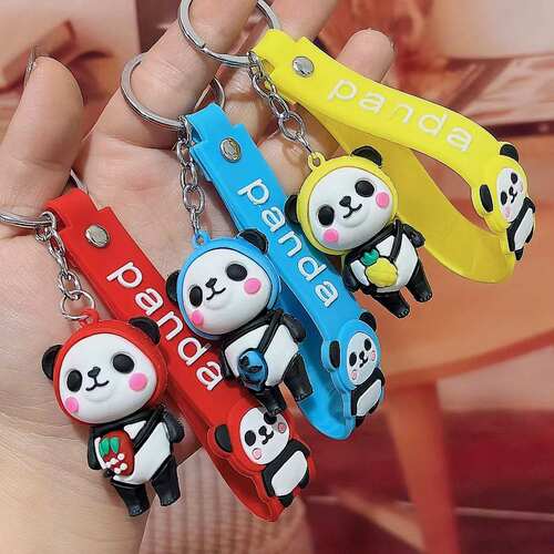 可爱小熊猫钥匙扣吉祥物