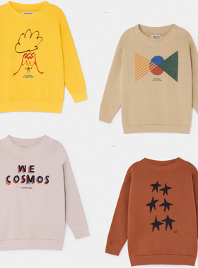 正品BBRZ西班牙bobo choses秋冬新款 儿童柔软棉质休闲圆领卫衣