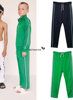 现货 意大利MSGM 童装 男女童侧边字母logo西裤式长裤 意大利产